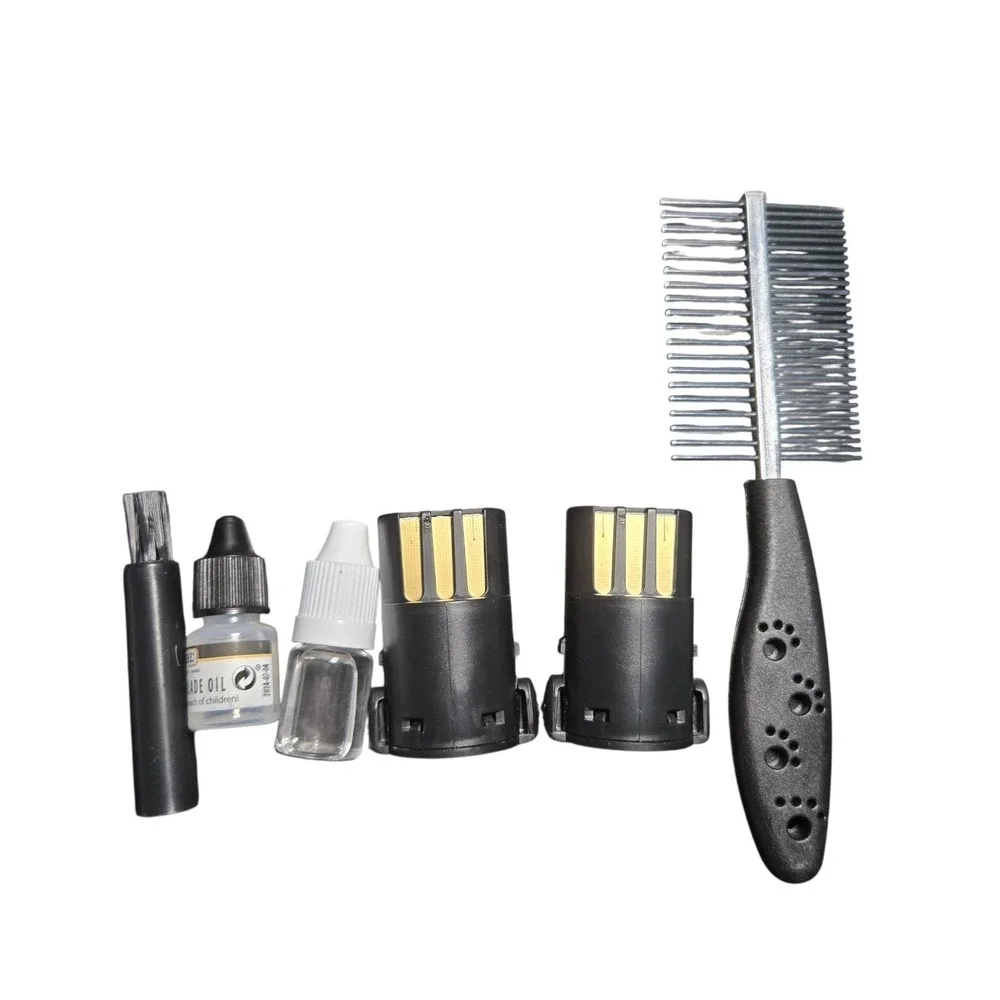 Wahl Animal Arco Pet Dog Cat Hair Clipper 2 Batteries Charger Combs 8786-1001